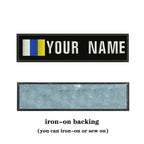 Canary Islands Flag 10X2.5cm Embroidery Custom Name Text Patch Stripes Badge Iron On Or  Patches