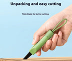 NUSIGN Magnetic Mini Box Cutter Portable Retractable Blade Paper & Letter Opener Durable ABS Material for Office & Home Use