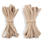 10yards/pack 6/8mm Natural Jute Rope Bold Eight Strand Twisted Cord Rope For Home Crafts Party DIY Clothing Gift Packing Decor