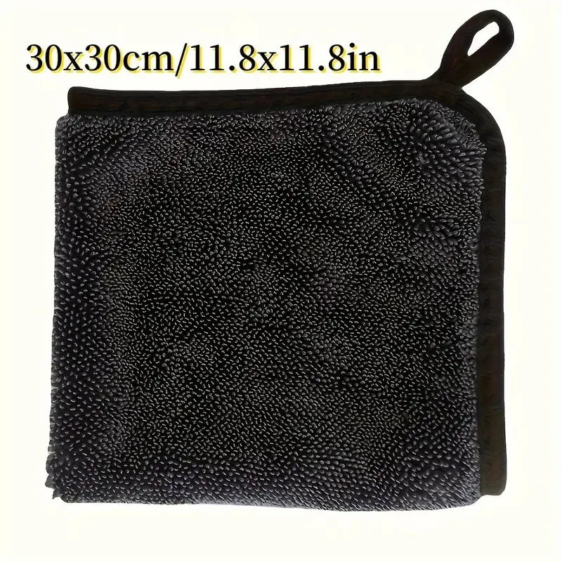 Ultra-Absorbent Microfiber Cleaning Cloth - Soft, Durable & Quick-Dry Towel for Cars, Home, and Bathroom Use
