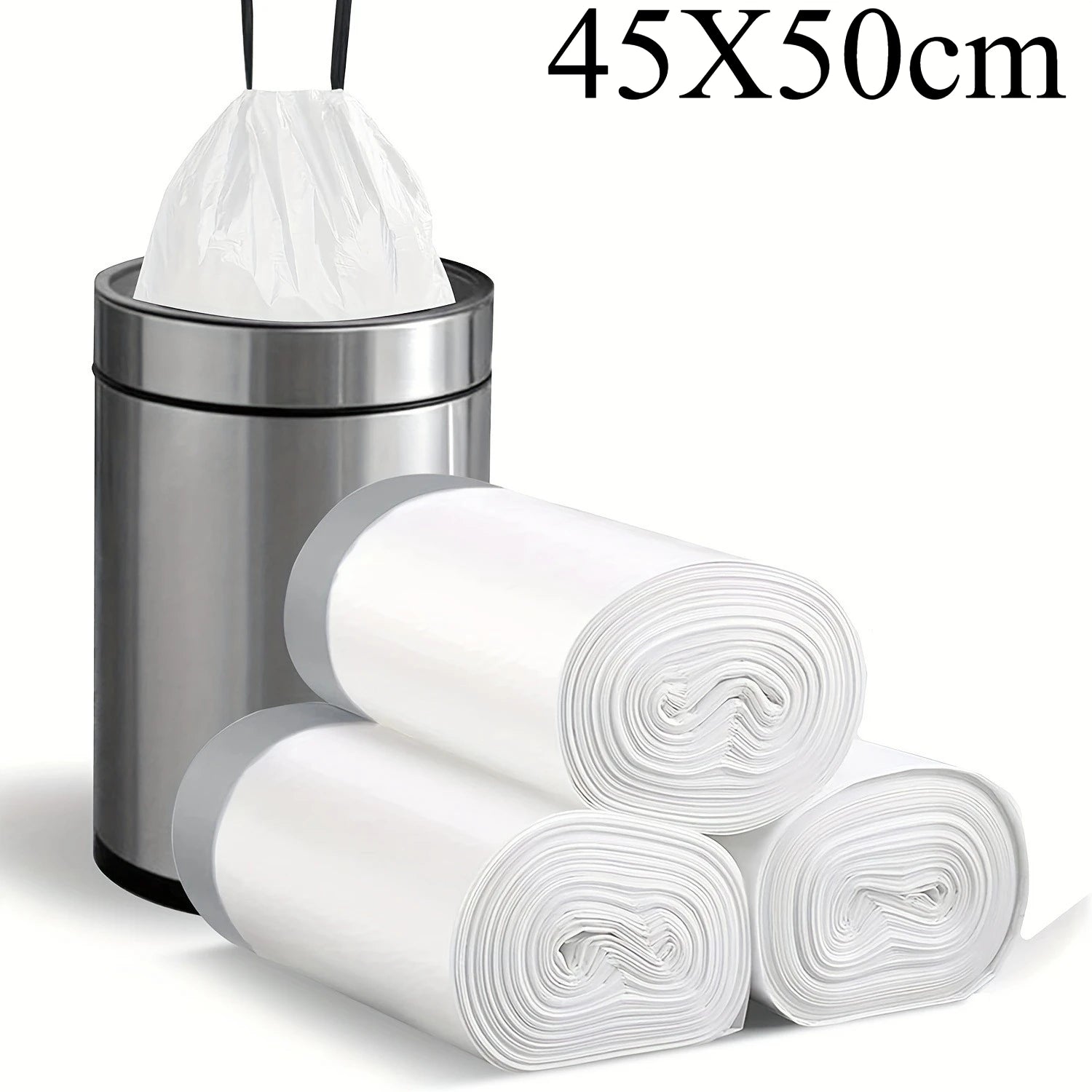 1/3roll Trash Bags Suitable for 4 Gallon Trash Cans Plastic Bin Liners Specially Designed for Bathroom, Restroom, Bedroom Office