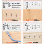 4 in 1 Staple Gun Kit U-shaped Nail Gun Heavy Duty Staple Gun with Stapler Remover and 1200pcs Staples Home Upholstery Fix Tools