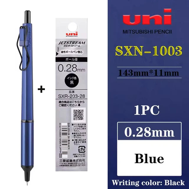 Uni SXN-1003 JETSTREAM EDGE Ballpoint Pens Ultra-fine Luxury Men's Pen, Small-word Annotations Fine Writing Japanese Stationery