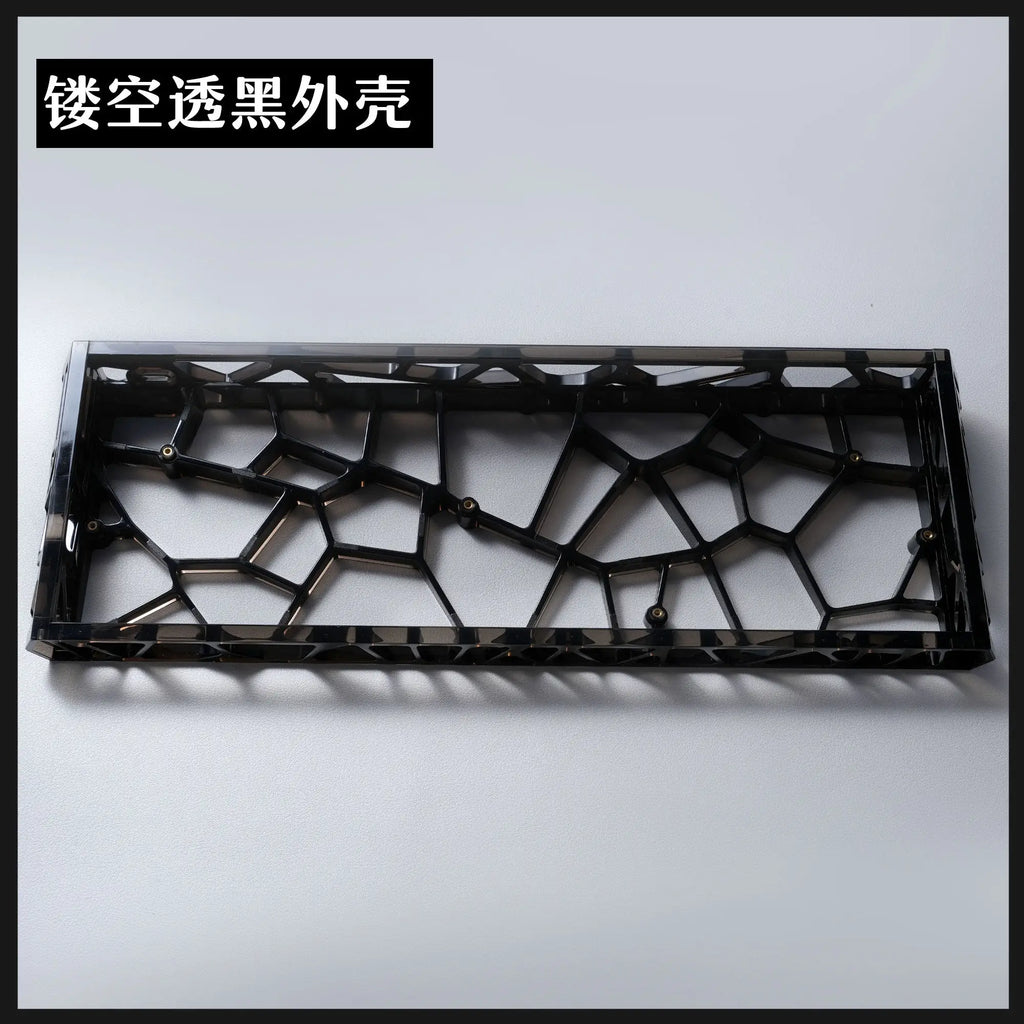 GH60/Wooting60/MAD60 Hollow Transparent Keyboard Shell 60% Keys Layout Keyboard Case for PC Accessory Customized Keyboard Shell