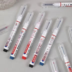 4-100Pcs 2cm Waterproof Long Head Markers Deep Hole Marker Pen for Metal Carpenter Red/Black/Blue/Green /White Woodworking Tools