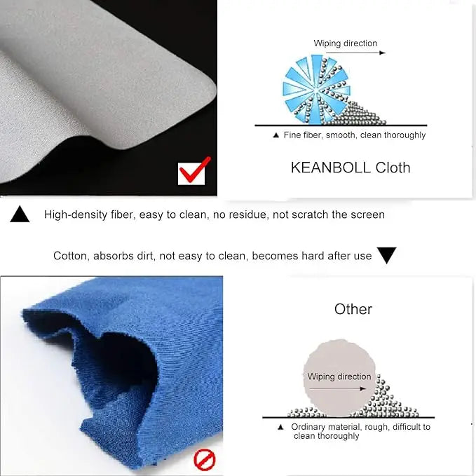 Microfiber Dustproof Cleaning Cloth Notebook Keyboard Protection Cover Laptop Screen Cleaning Cloth For MacBook 13/14/15/16 Inch