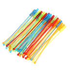 50 Pcs Drinks Coffee Stirrers Swizzle Sticks Long Handle Mix Cocktail Beverage Acrylic