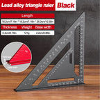 Woodworking Aluminum Alloy Triangle Gauges Measuring Gauging Tools High Precision Marker Angle Ruler Metric and Imperial