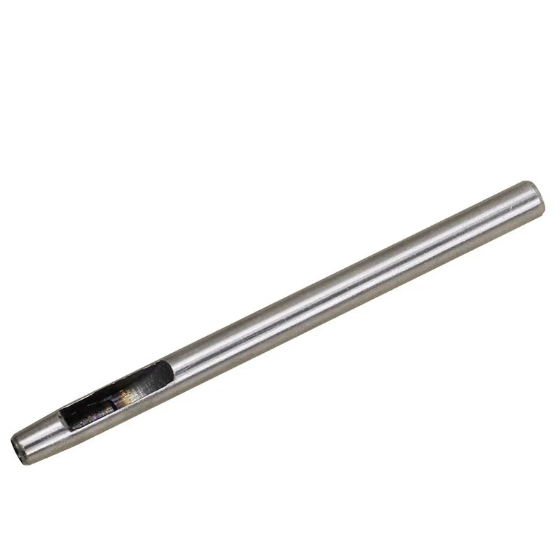 1piece 45# Steel Hole Punch Tool Snap Button Rivets Punch Setter Hand Tool Steel Spike Studs for Leather Craft Garment Shoes