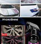 Hydroshine Iron Remover Car Detailing Fallout Spray Decontamination Kit Rust Remover Spray for Brake Rim Metal Surface Particles