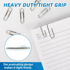 29mm Metal Silver Paperclip Stationery Binder Clip Bookmarks Paper Clips Organizers for Paper Documents Office School Supplies