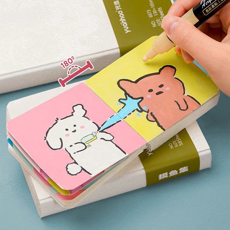 Mini Watercolor Drawing Book Thick Paper GSM 230g Pocket Sketchbook Marker Painting Paper ,Leisure  Entertainment Art Supplies