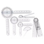 Protractor Goniometer  Goniometer Set PVC Transparent Clear Scale Wear Resistant Angle Ruler for Orthopedics
