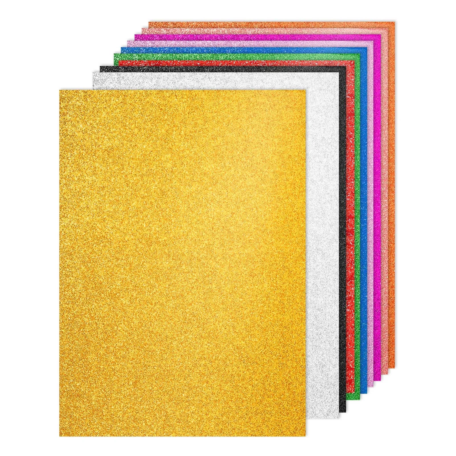 40Sheets A4 Glitter Cardstock Glitter Paper Card Stock Shiny Scrapbook 250gsm Sparkly Paper Large Shimmer for Scrapbook DIY Art