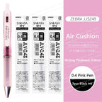 ZEBRA SARASA Dry airfitgrip Gel Pen 0.5/0.4mm Black Core Quick-Drying Smooth Writing Stylos boligrafo gel Stationery for school