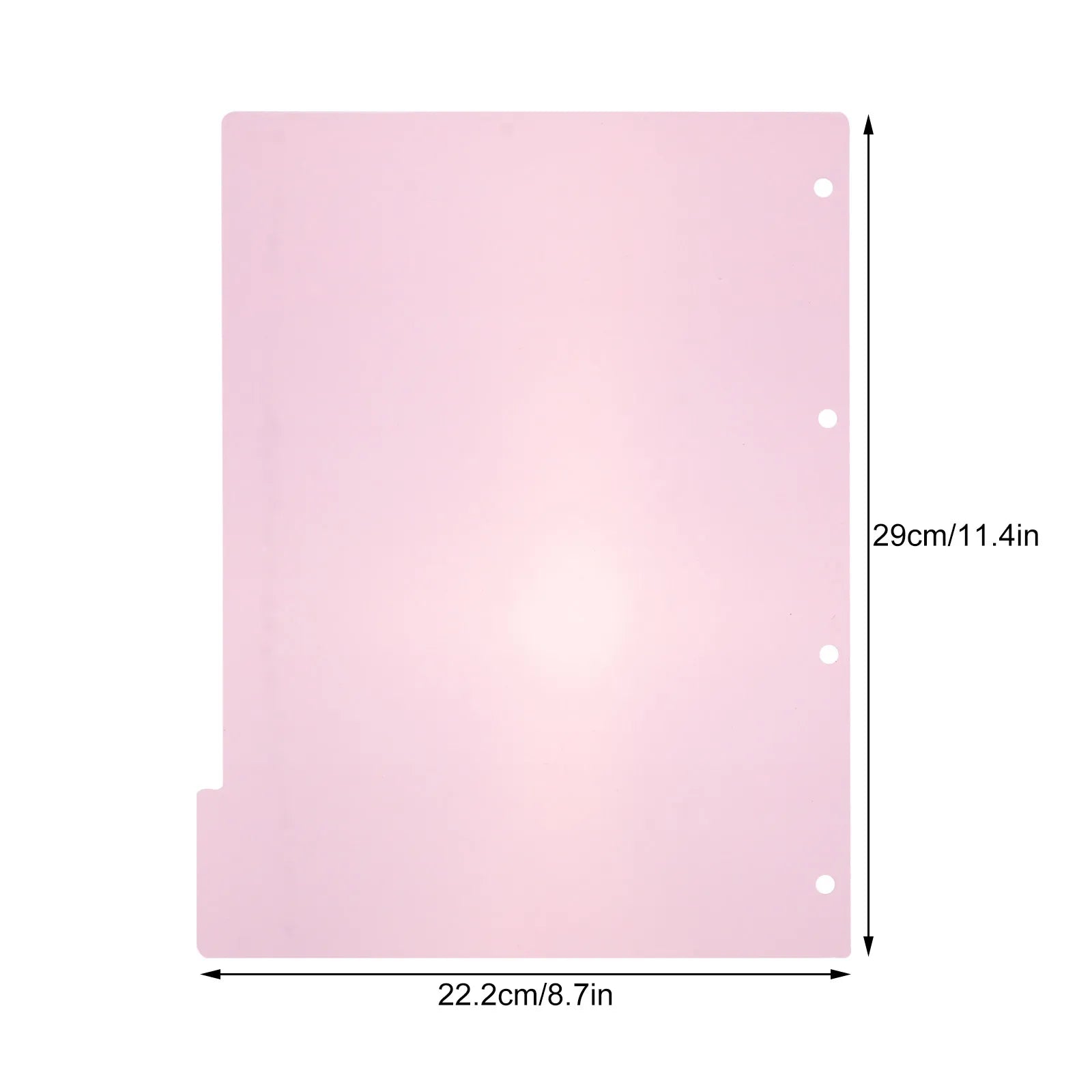 10Pcs Plastic Index Divider Tabs Multicolor Smooth Surface Easy Use Office Index Tabs Binder Dividers Label A4