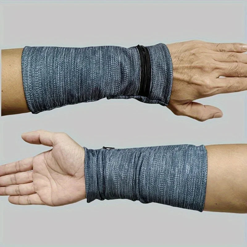 1pc Black Storage Bag for Neutral Wrist Supports Suitable for Fitness Running,Featuring a Zipper,Sweat-Absorbing Wrist Support ﻿