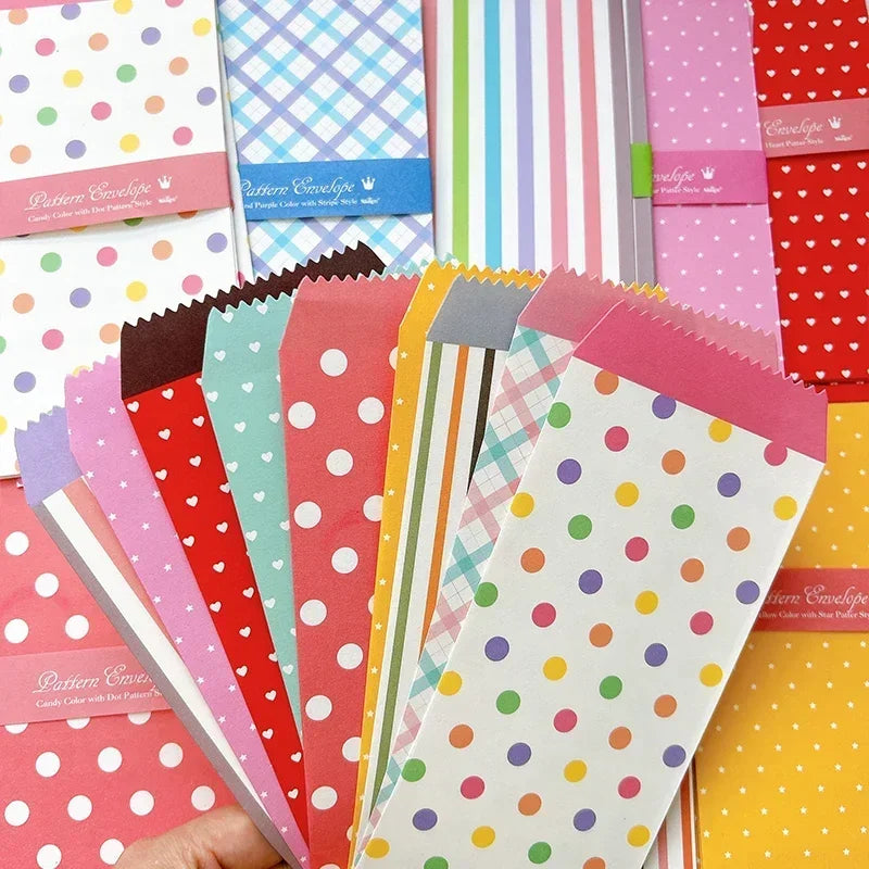 100Pcs Colorful Printing daily romance life envelope pink daisy Office Paper Envelopes Oil painting School Supplies 175*88mm