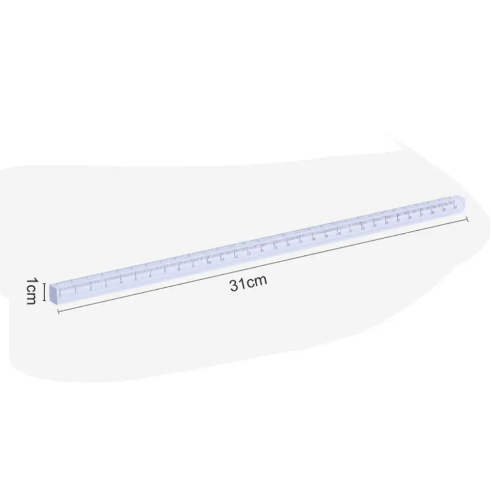 Creative 15/20/30CM Straight Ruler Transparent Acrylic Scale Ruler Cube Ruler Students Gift