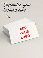 200pcs Custom Matte Paper Cards Logo Pictures Personalized Business Thank You Invitation Office School Gifts