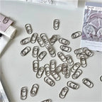30pcs Silver Mini Heart Paper Clips Photo Cards Packing Materials Photo Clips Metal Paperclip Bookmark School Office Accessories