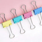 5-30Pcs Metal Binder Clips Colorful File Paper Clip 15/19/25/32/41/51mm Used for Books Stationery Clip School Office Supplies