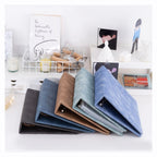 A5 3 Ring PU Leather Binder Kpop Photo Album Refill Pocket 1/2/4/6 3 Inch Photocard Sleeves PVC Free Postcard Collect Book Retro