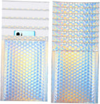 Laser Rainbow100Pcs Holographic Mailer Mailing Envelope Waterproof Courier Bag Padded Bubble Envelope Packaging Bag for Shipping