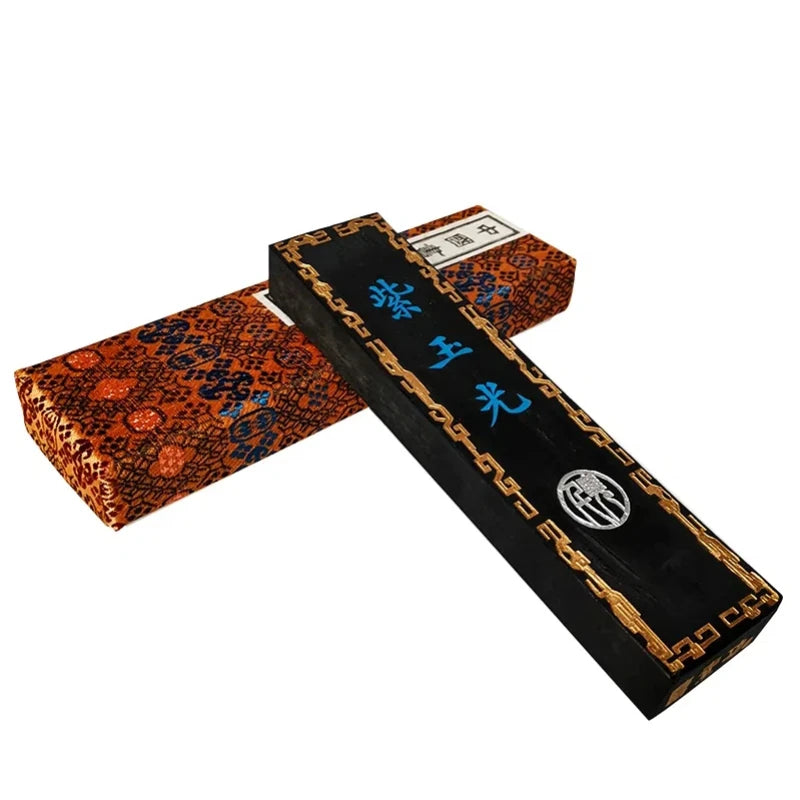 High End Chinese Shanghai Ink Ingot Calligraphy Painting Oil Soot Ink Blocks Chinese Calligraphy Brush Oil Smoke Ink Stick Stone