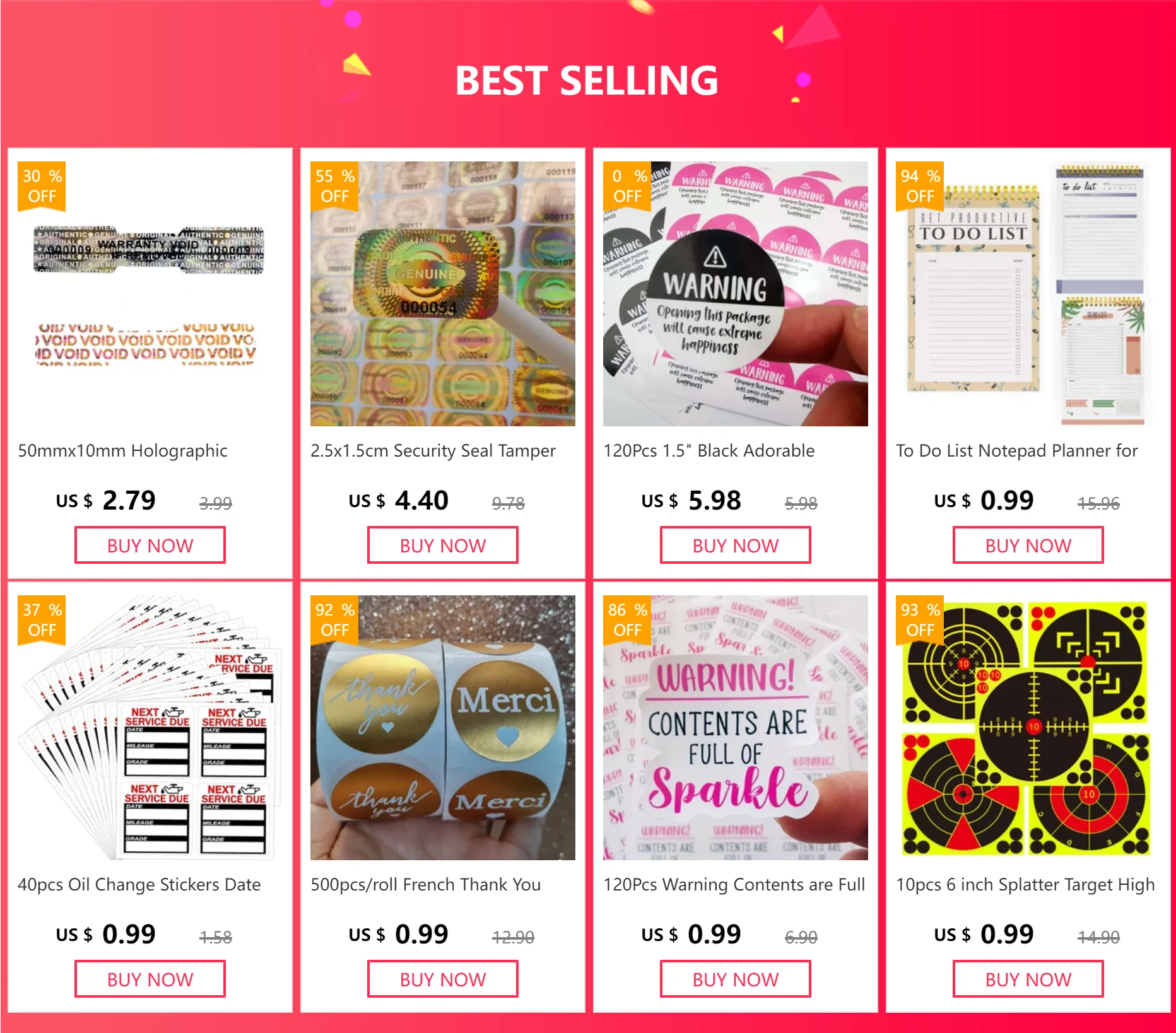 60 PCS 2 inch Pink Round Do Not Crush Bend or Fold Handle with Love Stickers Shipping Mailing Cartons Envelops Adhesive Labels