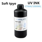 UV Hard Ink 1000ML UV Ink For Epson XP600 TX800 XP-600 L800 L805 L1800 R290 R300 1390 1400 1410 1430 DX5 DX7 DX10 UV Printer