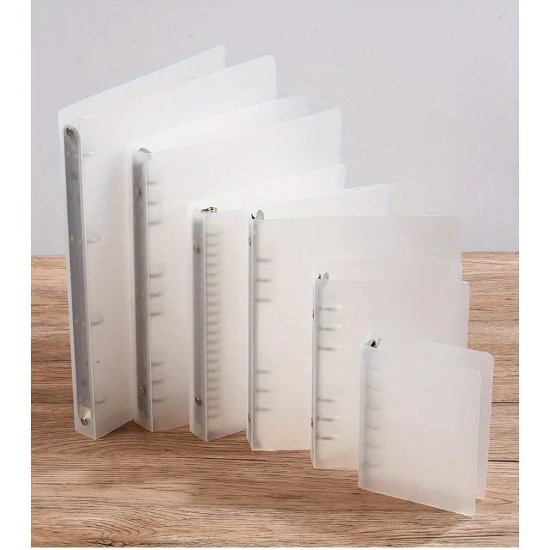 175-Page Capacity Ringed Binder, Clasp Closure Plastic Organizer Binder for Office, School, Home Supplies - PP Material