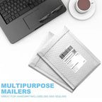 60/10Pcs White Bubble Envelopes Bag Adhesive Waterproof Foam Self Seal Packaging Bags With Bubble Mailing Bag Organizer Supplies