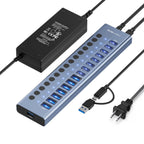 Acasis 16/10/7 Port USB Hub 10Gbps Individual Switch Charging Data Transfer for PC Laptop Workstation Multi Device Expansion