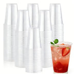 50/100PCS Disposable Transparent Plastic Cups Household Drinking Cups Fruit Juice Coffee Ice Crea Birthday Party Utensils