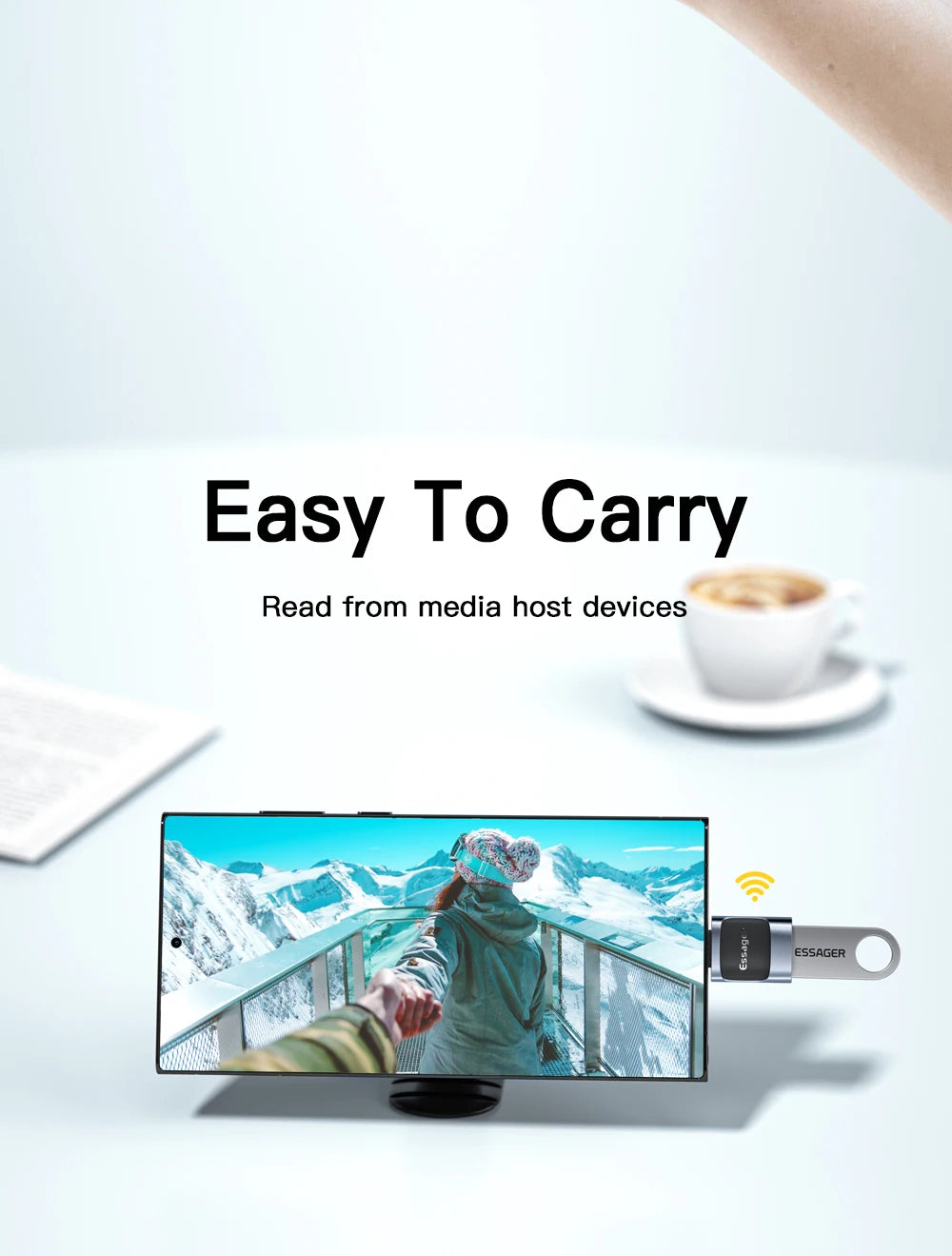Essager USB C To USB 3.0 OTG Adapter Type C Female Converter USB-C Male To Micro Adapter For Xiaomi 12 POCO Oneplus ipad Macbook
