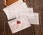 50pcs/lot Translucent Envelopes for Wedding Invitation European Style Sulfuric Acid Paper Envelope Business Storage Bag Envelope