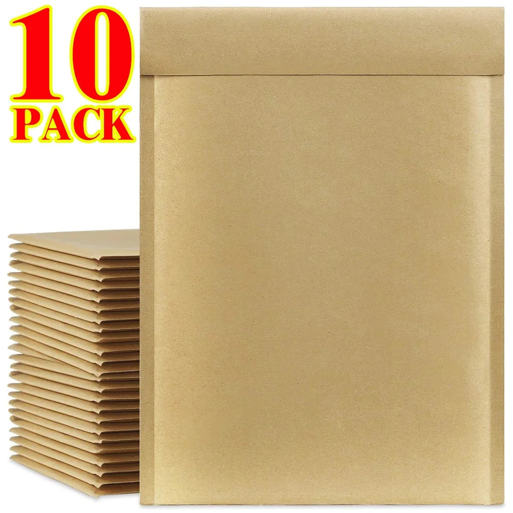 Kraft Bubble Mailers Self-Seal Mailing Envelopes Bubble Padded Mailer Package Shipping Bags for Card Jewelry Electronic Products
