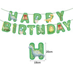 Cartoon Dinosaur Birthday Disposable Tableware Paper Plates Cups Napkin Tablecloth Dinosaur Roar Theme Birthday Party Decoration