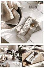 4PCS 40X40CM Pure Linen Napkins Cloths Soft Comfortable Fabric Reusable Kitchen Accessories for Wedding Birthday Parties