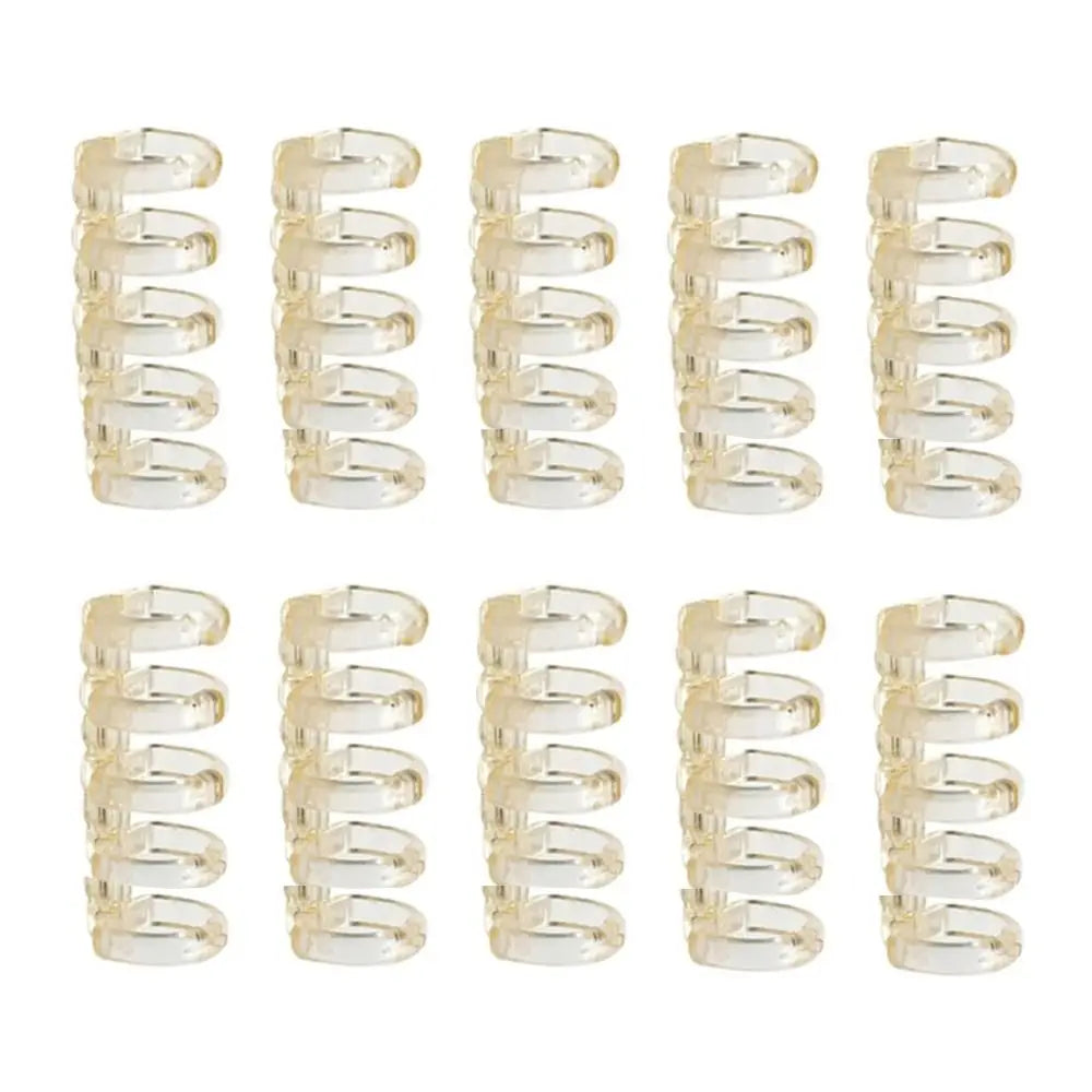 10Pcs Binding Spines Snap Split Binder Rings Learning Cards A4 A5 A6 Notebook Loose Leaf Stationery Office Supplies Plastic