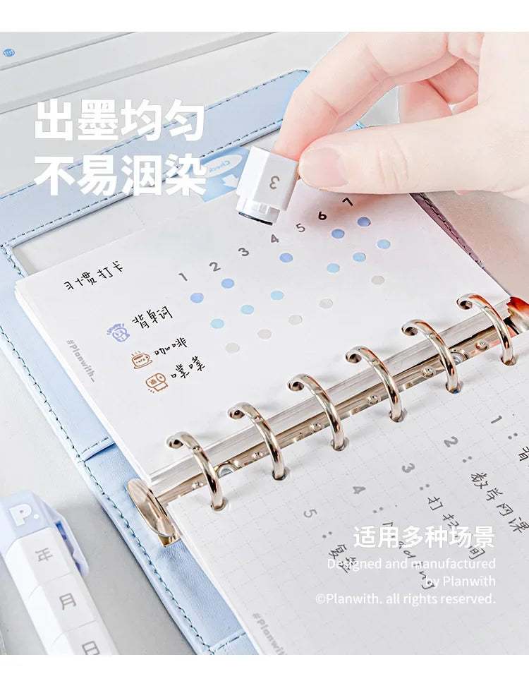 Cute Multi-link Mood Stamp Set – Kawaii INS Style Journal Diary Stamps, Scrapbooking Supplies for Planners Crafting, Creative Marking Tools for Teens Girls