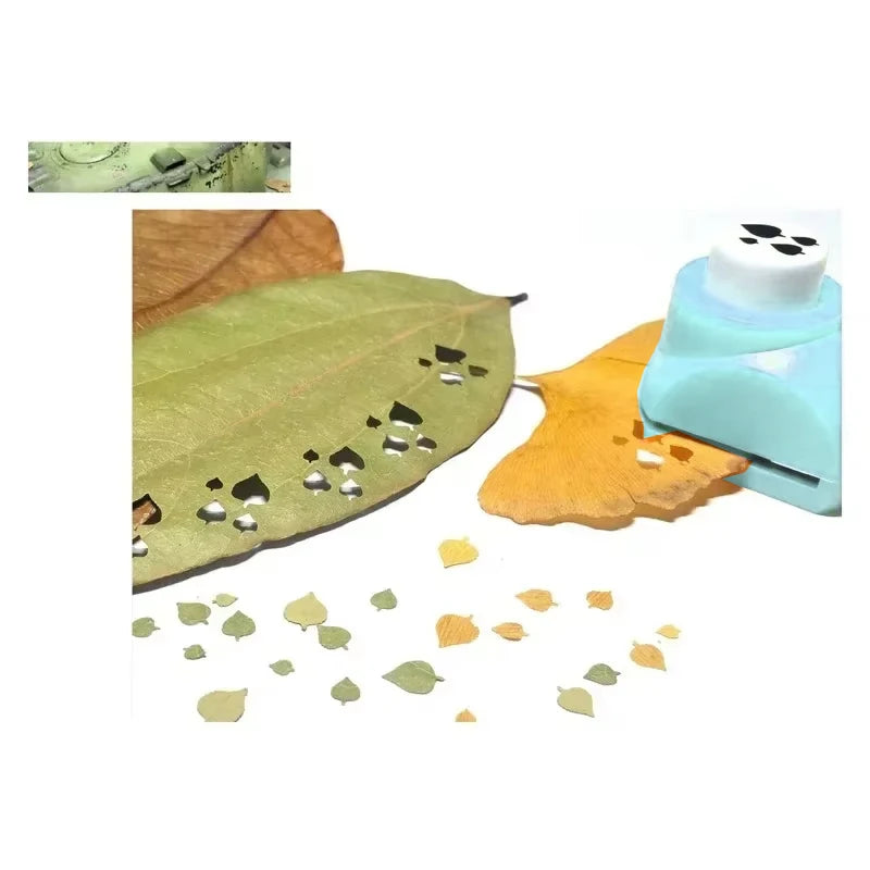 4 in 1 Model Scene Leaves Punch Leaf Model Puncher Sand Table Accessories Scenario Models Mini Hole Puncher Scrapbooking Tools