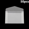 50Pcs/Pack Simple Semi-Transparent Vellum Paper Envelopes Matte Frosted for Postcards Greeting Cards Wedding Invitations
