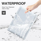 White Self-Sealing Bubble Envelopes Bag Waterproof Mailers Shipping Envelope Pouch Packaging Bags Storage Organizer Wholesale