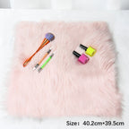 Pink Nail Art Soft Fur Foldable Hand Rest Pad Nail Art Photo Background Manicure Practice Cushion Mat Nail Equipment Tool