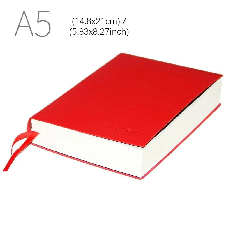 640 Page Horizontal Line/Grid /Blank Thick Business Notebook A4/A5 School Waterproof Leather Office Stationery Diary Notebook