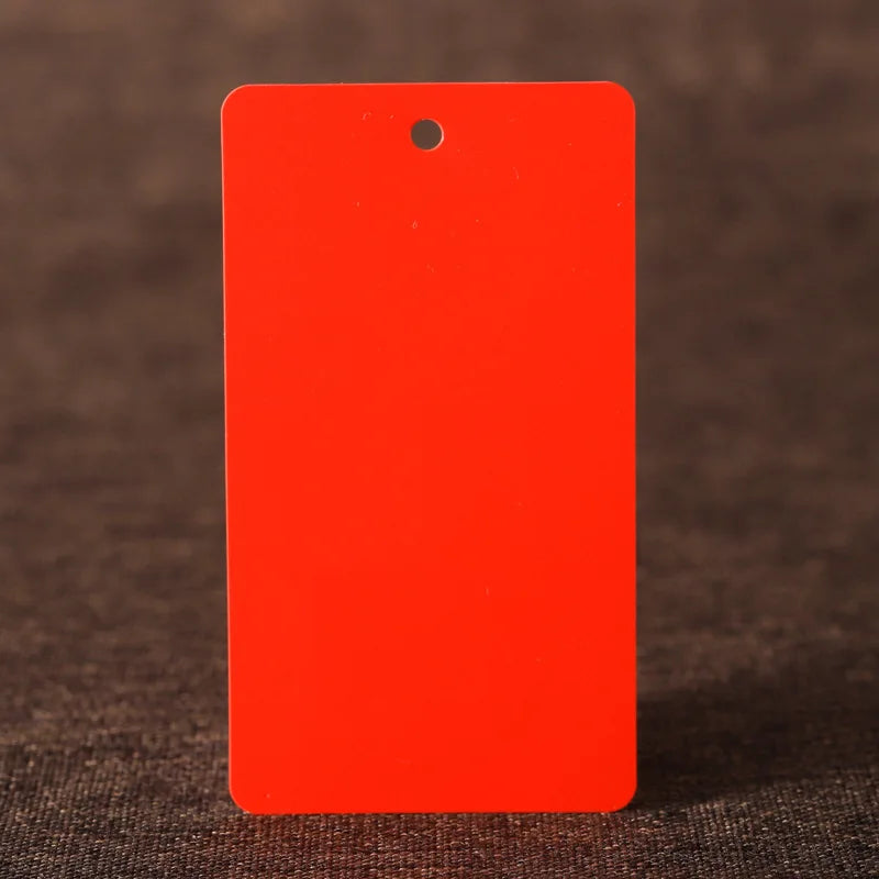 100 pcs 5X9 cm Stock Blank PVC Square Hang Tag/Price Tag/Colorful Waterproof Plastic Tag/Clothing Tag/DIY Gift Tag