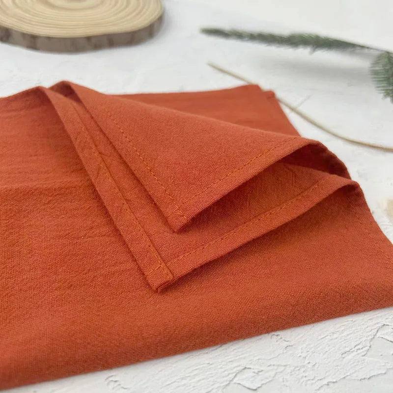 4PCS Christmas Red Cloth Napkins Washable 30x45cm 100% Cotton Fabric Tea Towel for Dinner Wedding and Parties Decor