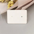 3.5*2.5cm 100Pcs/lot Kraft Paper Ear Studs Hang Tag Jewelry Display Card Earring Kraft Paper Tag Ear Ring Paper Hang Price Tags